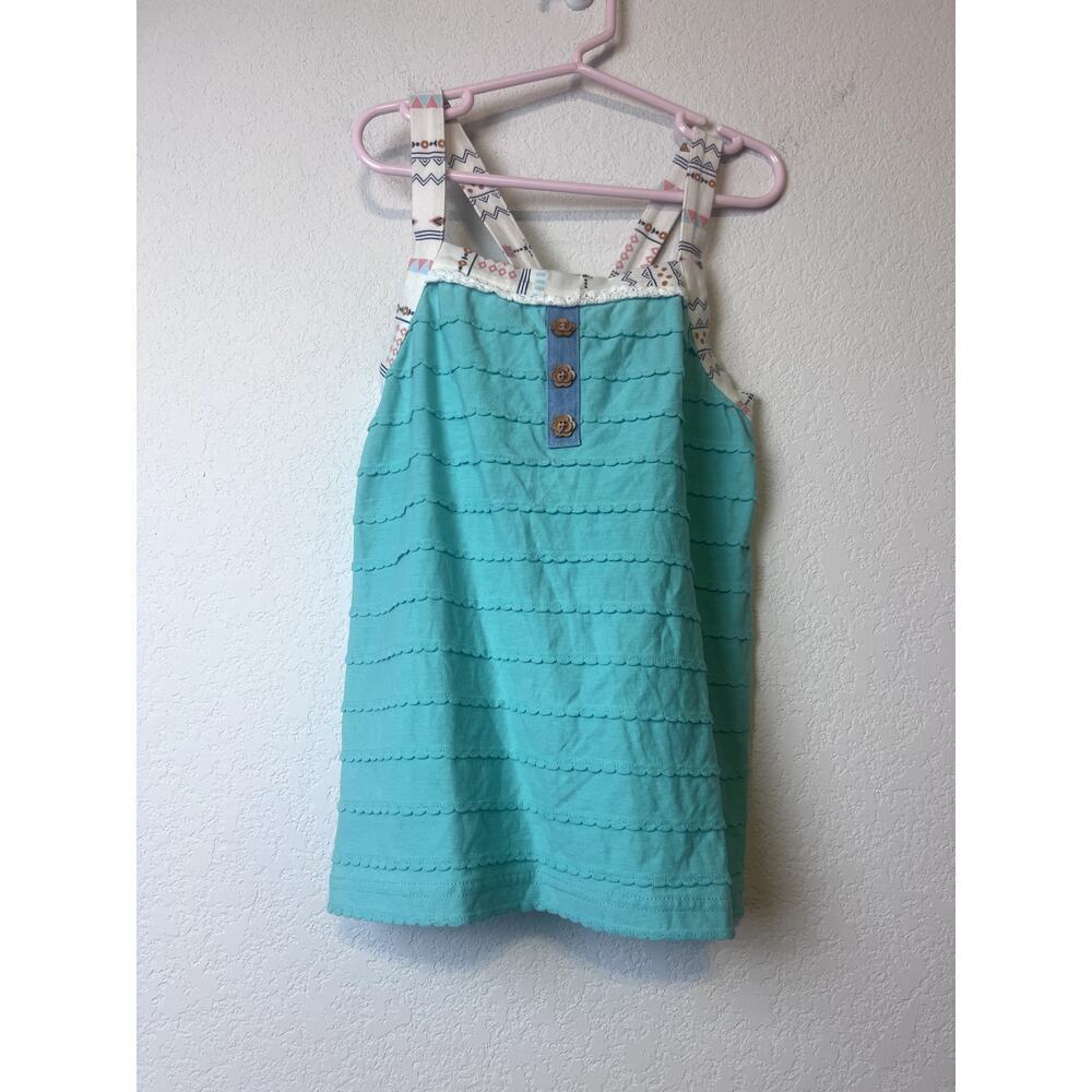 Charming Matilda Jane Girls Aqua Scallop Tank Top Size 10